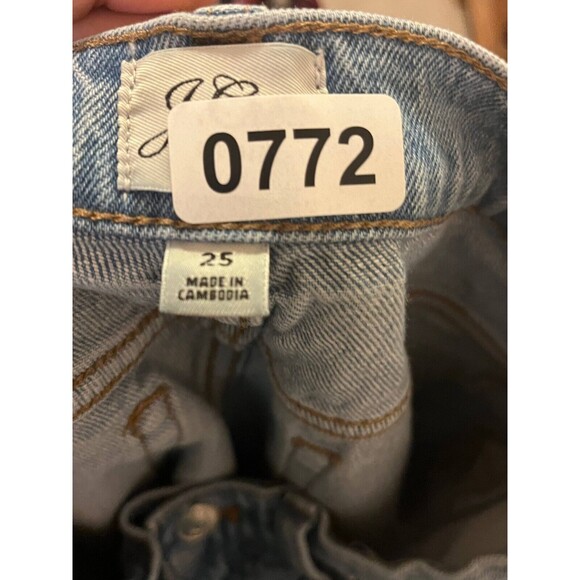 J. Crew Denim Jeans Women's Size 25 Blue Straight Leg Belt Loops Button Outdoor - Picture 6 of 6